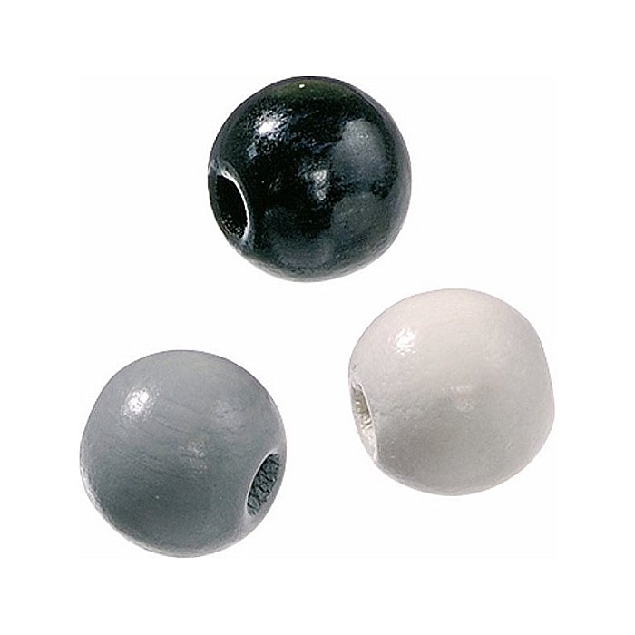 KP MARGELE LEMN 4 MM 165/SET MIX  NEGRU GRI ALB 6012411 [1]