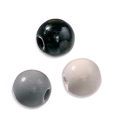 KP MARGELE LEMN 10 MM 50/SET MIX NEGRU GRI ALB 6013011 [1]