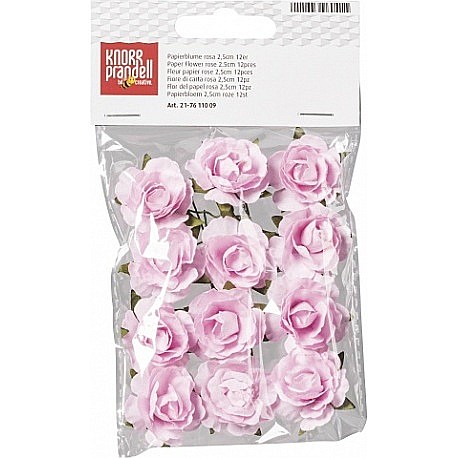 KP TRANDAFIRI HARTIE 2.5CM 12/SET ROZ 7611009 [1]