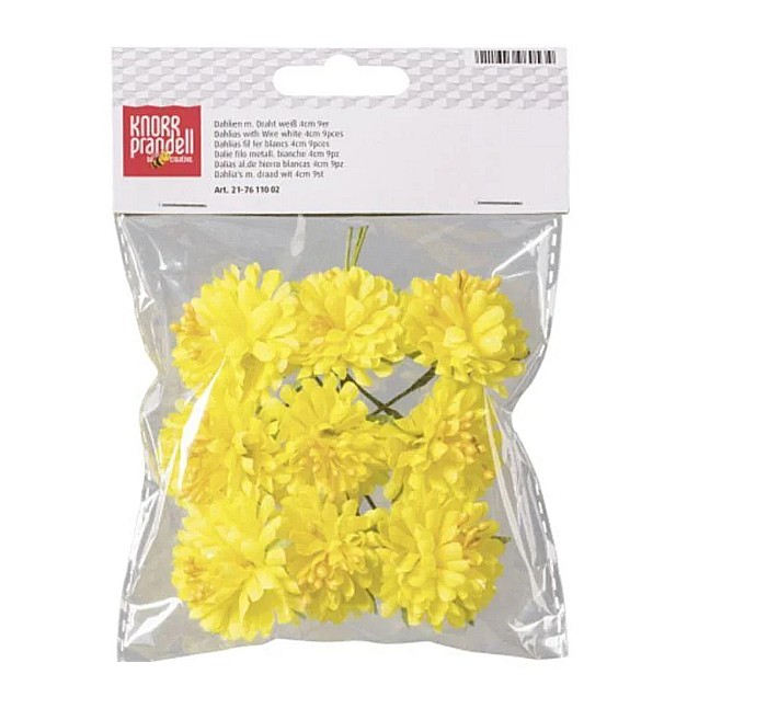 KP DALIE GALBENA DECOR 4CM 9/SET 7611003 [1]
