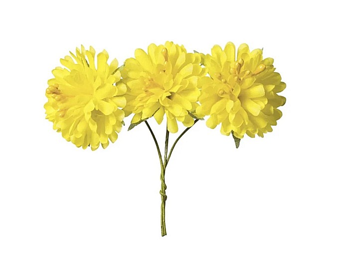 KP DALIE GALBENA DECOR 4CM 9/SET 7611003 [2]