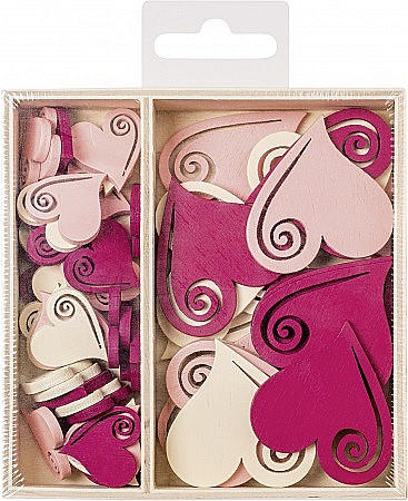 KP DECORATIUNI LEMN 54/SET INIMIOARE ROMANTICE 8001306 [2]