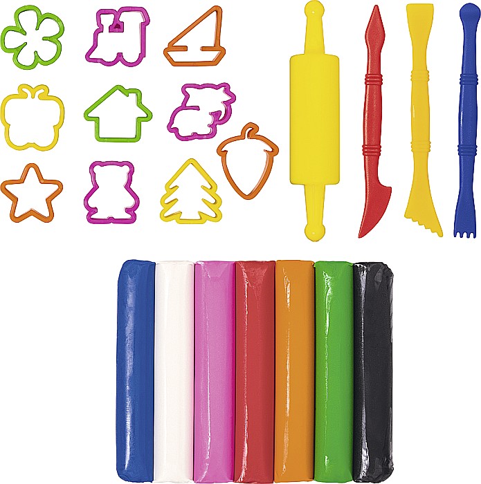 BR SET CREATIV PLASTILINA MODELAJ 380GR IN CUTIE PLASTIC 2151125 [6]