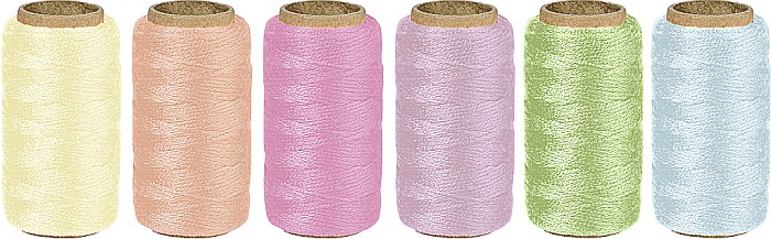 KP SFOARA POLIESTER 1MM*40M CULORI ASORTATE PASTEL 6266201 [1]
