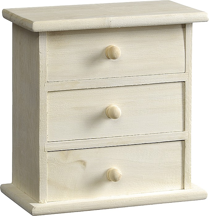 KP MINIATURA COMODA LEMN 3 SERTARE 16.5*17CM 8735252 [1]