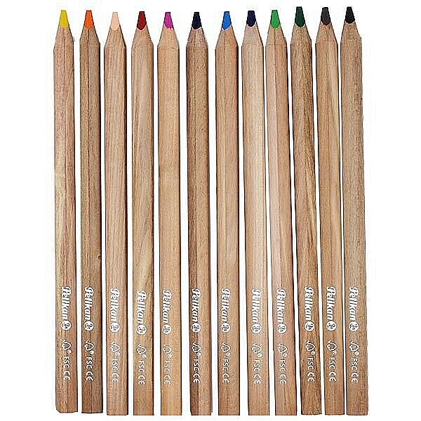 HE CREIOANE COLORATE 12/SET PELIKAN 700047 TRIUNGHIULARE [2]