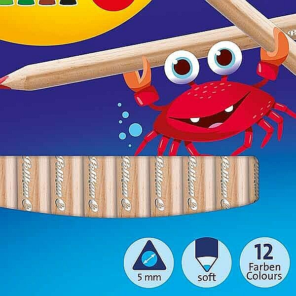 HE CREIOANE COLORATE 12/SET PELIKAN 700047 TRIUNGHIULARE [5]