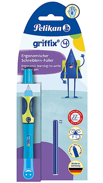 HE STILOU PELIKAN GRIFFIX ALBASTRU 820363 DREPTACI [2]