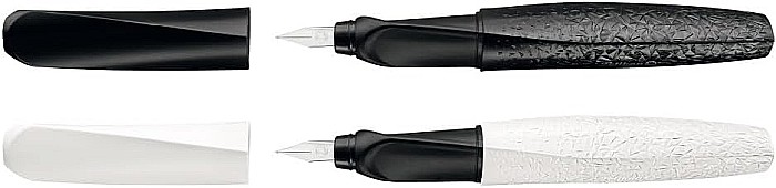HE STILOU PELIKAN TWIST M GRIP ERGONOMIC ALB/NEGRU  CU 2 REZERVE 824637 [4]