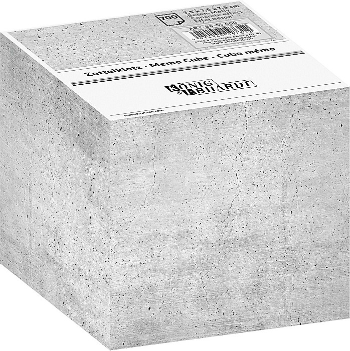BR CUB HARTIE 7.5*7.5*7.5CM, 700 FILE, CONCRETE EFFECT 55600 [1]