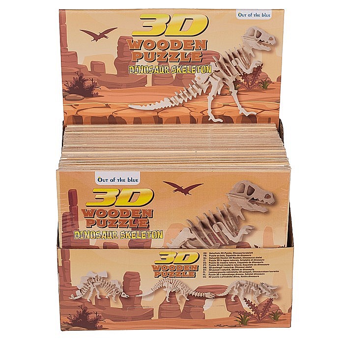 BLU PUZZLE LEMN 3D 12*30CM SCHELET DE DINOZAUR 76/6045 [2]