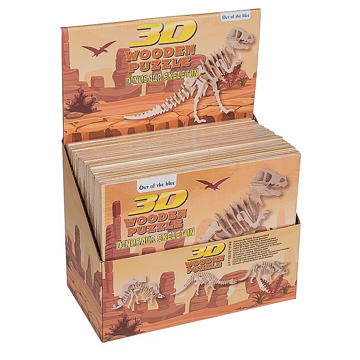 BLU PUZZLE LEMN 3D 12*30CM SCHELET DE DINOZAUR 76/6045 [3]