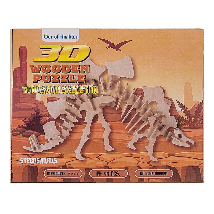 BLU PUZZLE LEMN 3D 12*30CM SCHELET DE DINOZAUR 76/6045 [4]