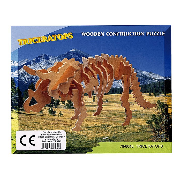 BLU PUZZLE LEMN 3D 12*30CM SCHELET DE DINOZAUR 76/6045 [9]