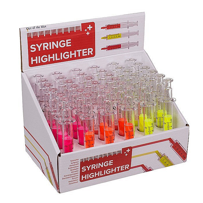 BLU TEXTMARKER SERINGA PLASTIC 14 CM DIVERSE CULORI 29/3332 [4]