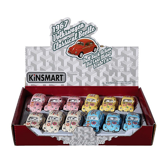 BLU BRELOC CHEI 6.5CM VW BEETLE 1967 - FLOWER POWER 56/0097 [6]