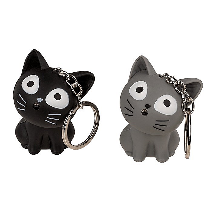 BLU BRELOC CHEI PISICA 5CM CU LED SI SUNET 57/9655 [6]