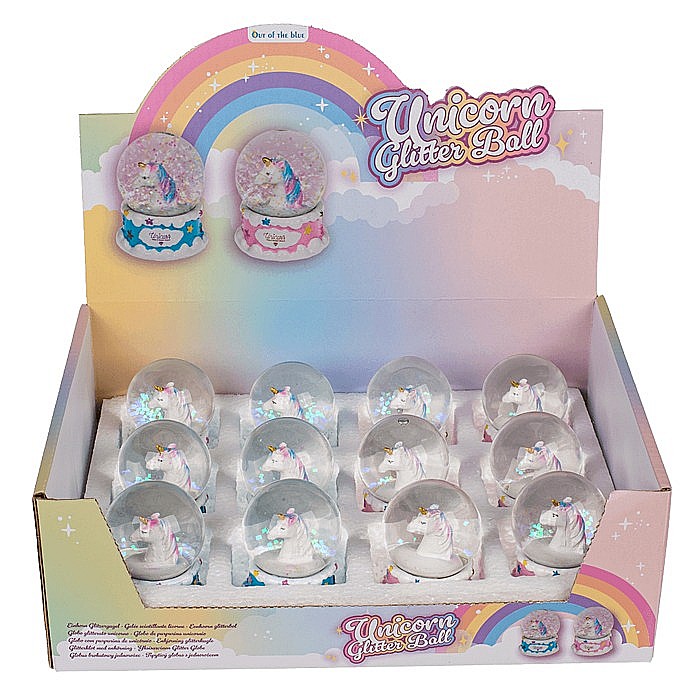 BLU GLOB DECORATIV GLITTER 6*4.5CM UNICORN 190361 [2]