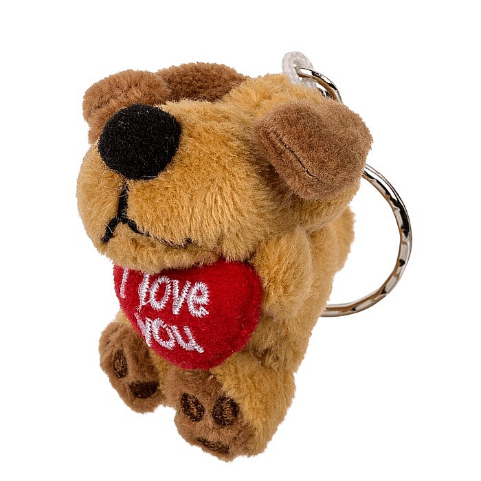 BLU BRELOC METALIC JUCARII PLUSH 6CM I LOVE YOU DIVERSE MODELE 63/0096 [2]