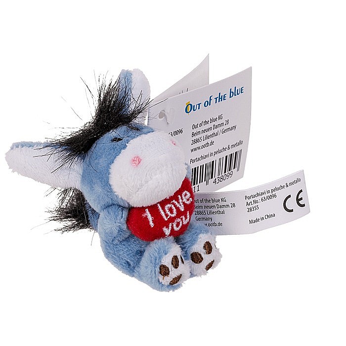 BLU BRELOC METALIC JUCARII PLUSH 6CM I LOVE YOU DIVERSE MODELE 63/0096 [8]