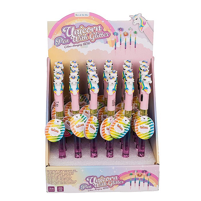 BLU PIX UNICORN CU SCLIPICI SI LED COLORAT 24 CM 29/2803 [2]