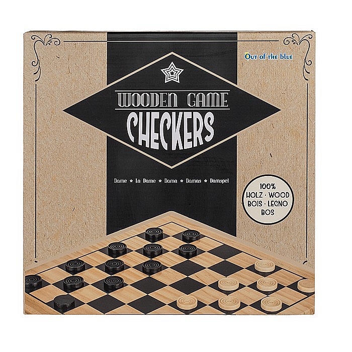 BLU JOC DAME DIN LEMN 28.5*28.5CM IN CUTIE CADOU 79/3911 [2]