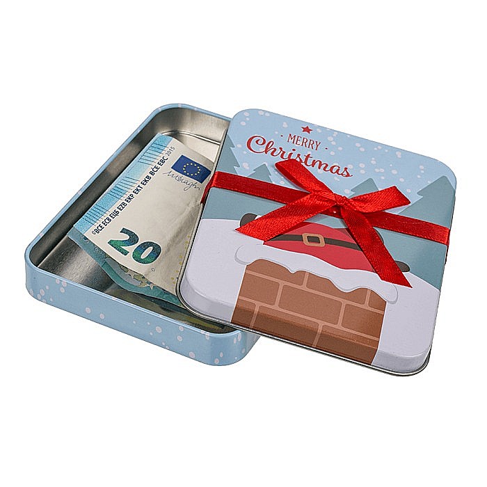 BLU CUTIUTA CADOU METAL 12*9CM MERRY CHRISTMAS 62/0847 [6]