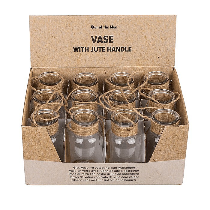 BLU VAZA DE STICLA CU MANER IUTA 5.5*10.5 CM 144358 [5]