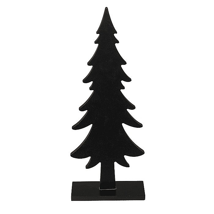 BLU BRAD DECOR 12*5*31CM DIN LEMN NEGRU CU STELUTE AURII 960427 [4]