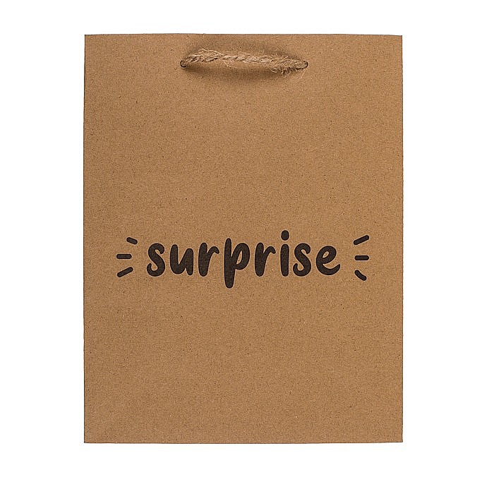 BLU SACOSA CADOU 18*8*23CM KRAFT LOVE ,FOR YOU, SURPRISE,CONGRATS 180764 [2]