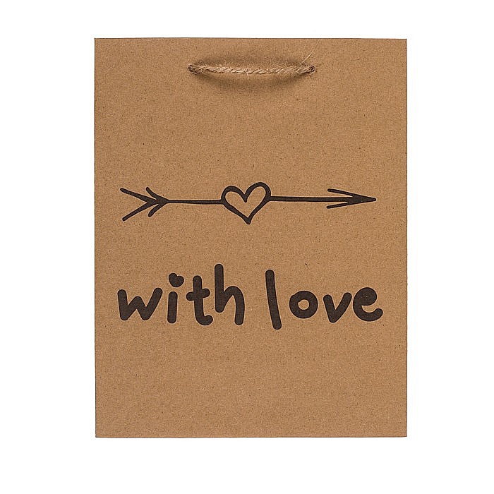 BLU SACOSA CADOU 18*8*23CM KRAFT LOVE ,FOR YOU, SURPRISE,CONGRATS 180764 [3]