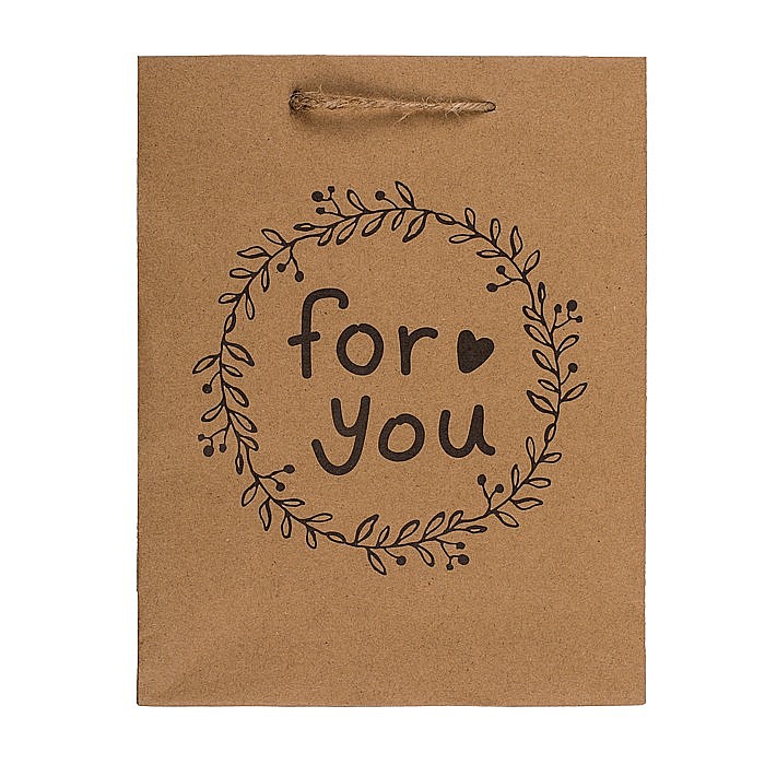 BLU SACOSA CADOU 18*8*23CM KRAFT LOVE ,FOR YOU, SURPRISE,CONGRATS 180764 [4]