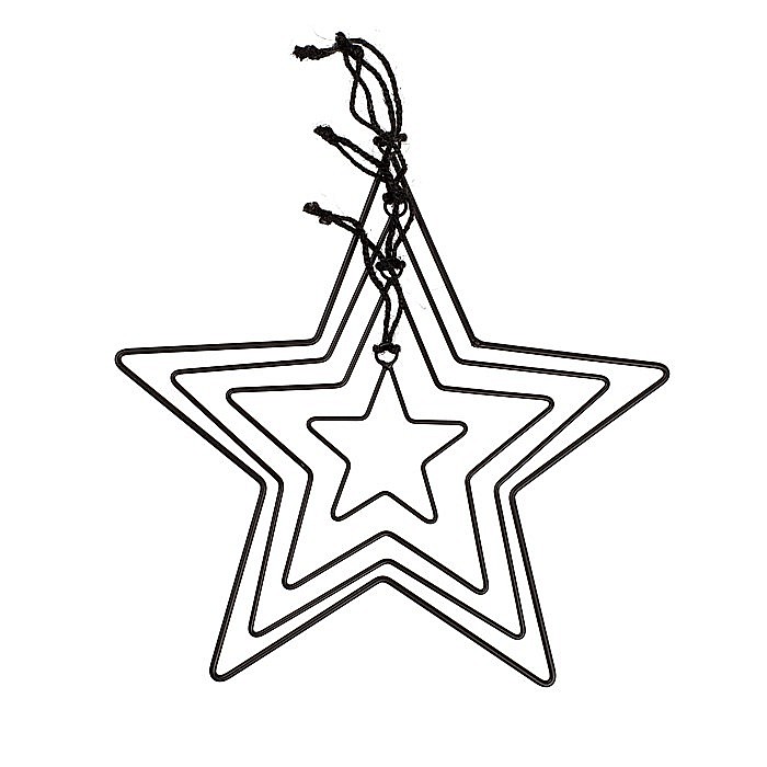 BLU DECORATIUNI SUSPENDATE DIN METAL STELUTE 4/SET 25-20-15-7.5CM 960456 [2]