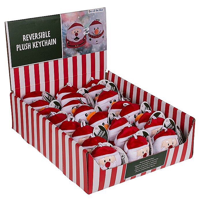 BLU BRELOC CHEI DIN PLUSH 9CM REVERSIBIL MOS CRACIUN/OM DE ZAPADA 99/6700 [3]