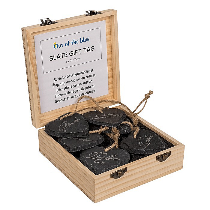 BLU ETICHETA CADOU DIN ARDEZIE 7*7CM FORMA INIMA 220199 [2]