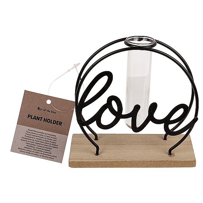 BLU SUPORT METALIC PT PLANTE PE BAZA DE LEMN LOVE 144396 [5]