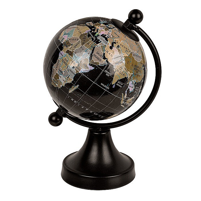 BLU GLOB PAMANTESC DECOR PLASTIC NEGRU 8*10*15.5 CM 144420 [2]