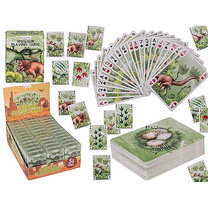 BLU CARTI JOC PLASTIC 5.7*8.7CM DINOZAURI 54/SET 76/5623 [10]