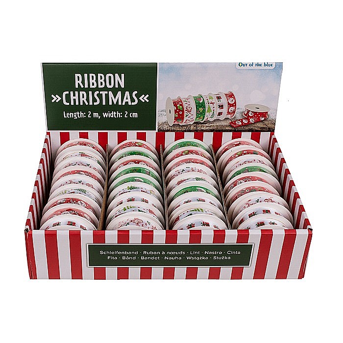 BLU BANDA DECORATIVA POLIESTER 2CM*2M MOTIVE CRACIUN 160091 [2]