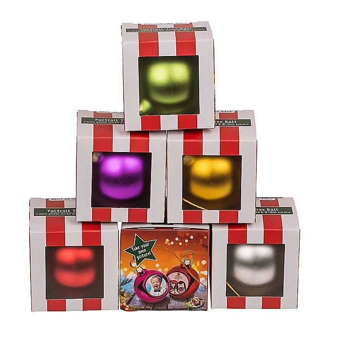 BLU GLOB FOTO ROTUND 6CM PENTRU POM DE CRACIUN 160094 [12]