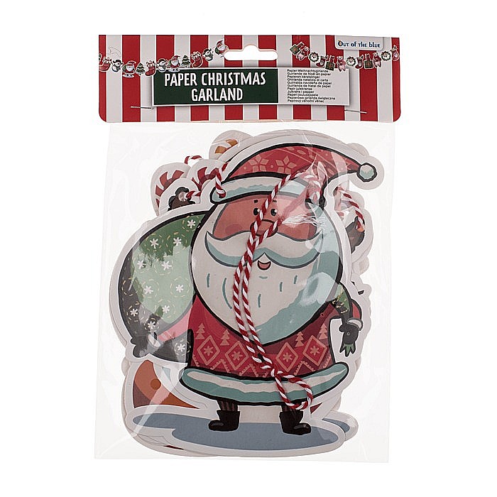 BLU GHIRLANDA HARTIE MOTIV CRACIUN 230CM 160035 [2]