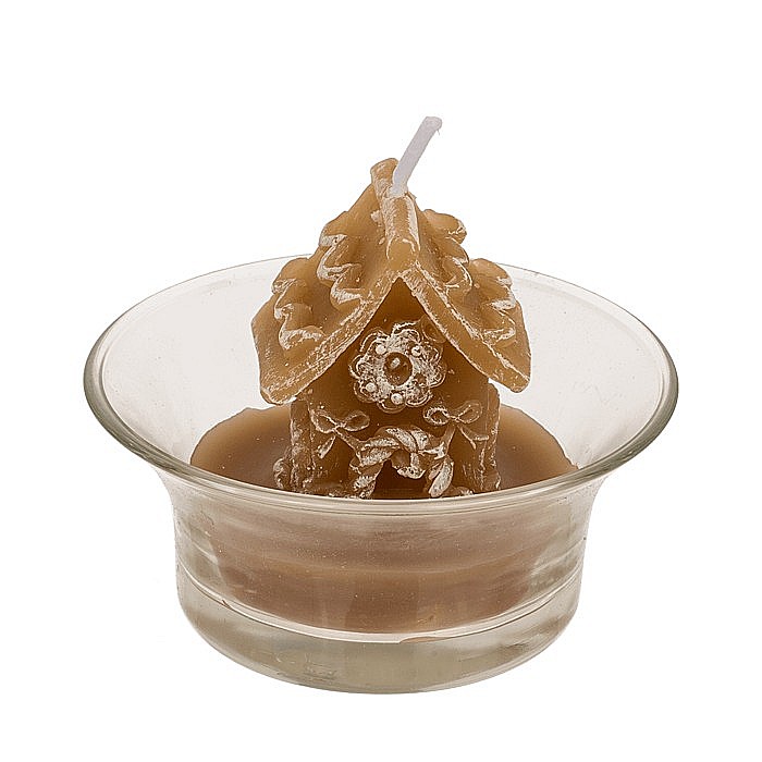 BLU SUPORT DECORATIV DIN STICLA 3*2*4CM CU LUMANARE IN FORMA DE CASUTA 950152 [3]