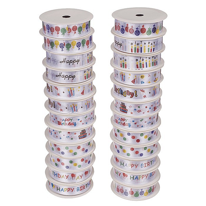 BLU BANDA DECORATIVA POLIESTER 2CM*2M HAPPY BIRTHDAY 180498 [4]