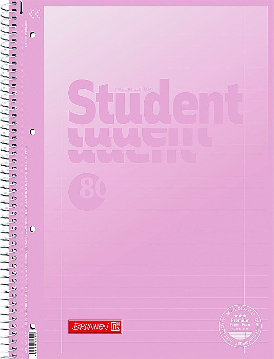 BR CAIET A4 80F SPIRA SI PERFORATII PASTEL LINII 6732796 [2]