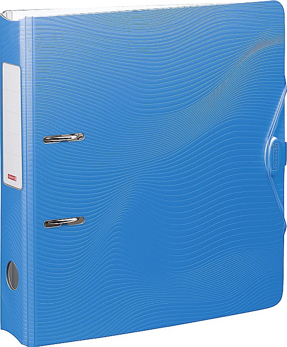 BR BIBLIORAFT A4 7CM PP WAVE COLOR CODE ALBASTRU AZUR 2043733 [1]