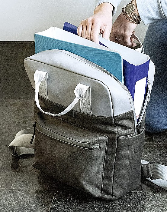 BR BIBLIORAFT A4 5CM PP WAVE COLOR CODE ROSU 2043523 [9]