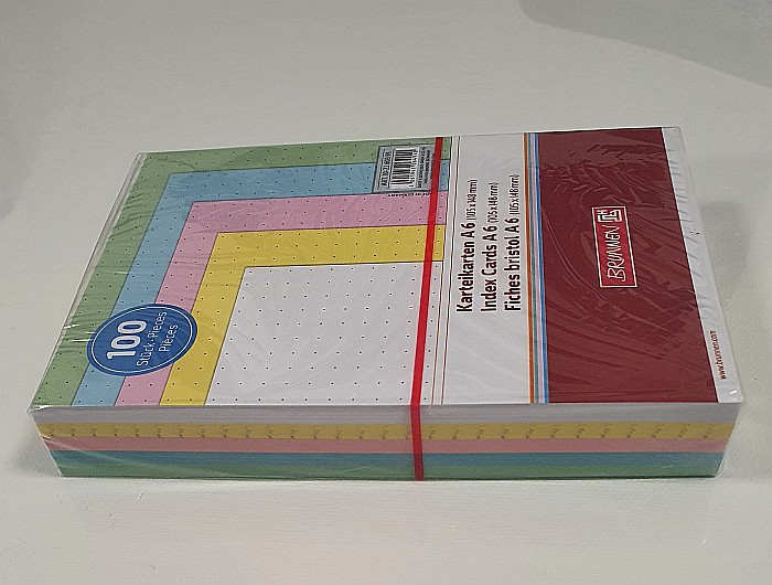 BR INDEX CARD A6 100/SET  CULORI ASORTATE DOTS 2260395 [5]