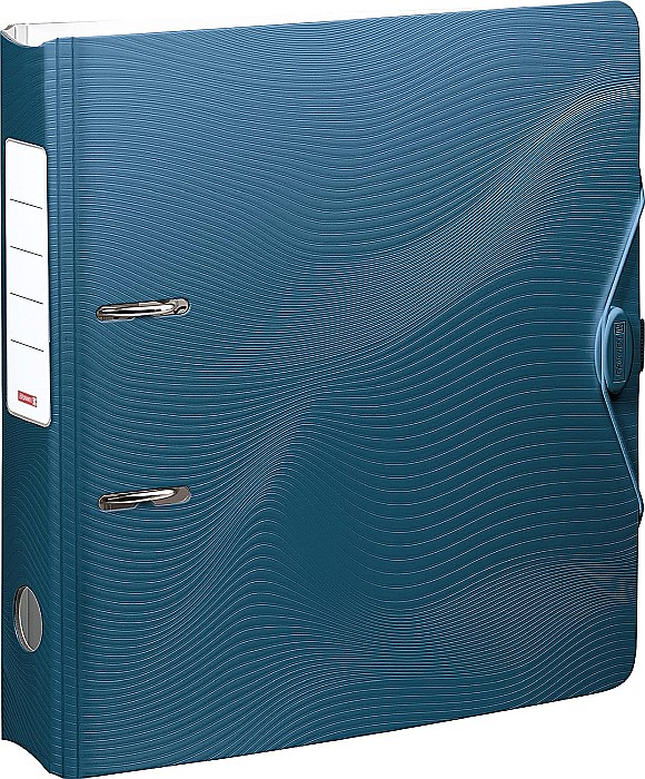 BR BIBLIORAFT A4 7CM PP WAVE ALBASTRU DENIM 2043739 [1]