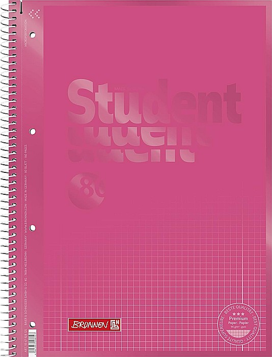 BR CAIET A4 80F SPIRA SI PERFORATII ROSU TULIP PATRATELE 67928125 [1]