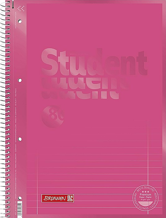 BR CAIET A4 80F SPIRA SI PERFORATII ROSU TULIP LINII 67927125 [1]